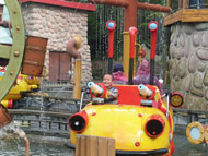 In Walibi probeer ik mamma nat te schieten